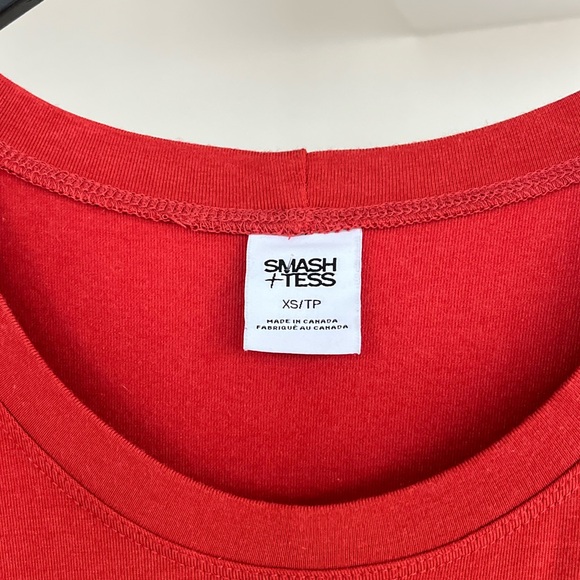 Smash+Tess Rebecca new Wrap Midi in Brick Tie Front Stretch Casual Dress Size XS - Picture 12 of 13